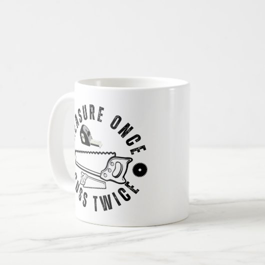 Maßnahme einmal zweimal kaffeetasse (Vorderseite Links)