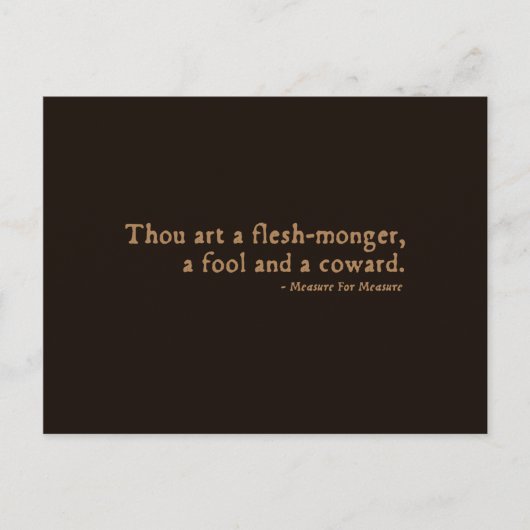 Maßnahme für Messinsult Postkarte (Vorderseite)