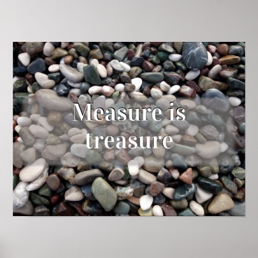 Maßnahme ist Schatz motivierend Plakat (Vorne)