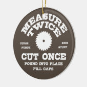 Maßnahme zweimal IV Keramik Ornament (Links)