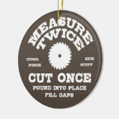 Maßnahme zweimal IV Keramikornament (Links)