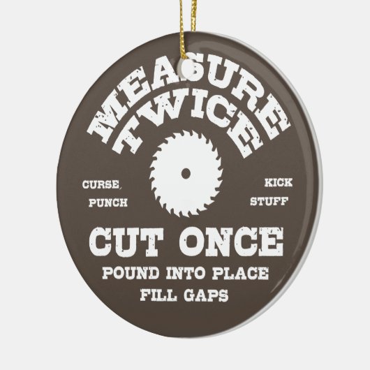 Maßnahme zweimal IV Keramikornament (Links)