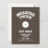 Maßnahme zweimal IV Postkarte (Vorne/Hinten)