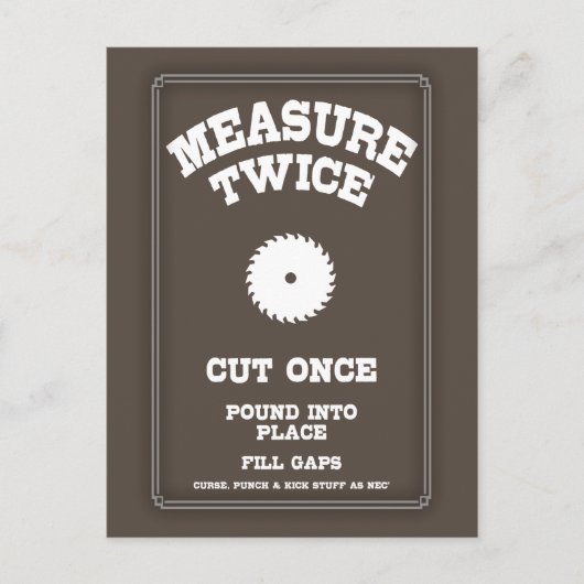 Maßnahme zweimal IV Postkarte (Vorderseite)