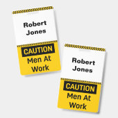 MASSNAHMEN Männer am Arbeitsplatz Ausweis (Vorder- & Rückseite)