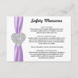 Maßnahmen zur Lila Sicherheit von Diamantschleifen Begleitkarte