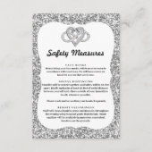 Maßnahmen zur Sicherheit des Glitzer Begleitkarte (Vorderseite)