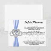 Maßnahmen zur Sicherheit des Herzens mit blauer Sc Begleitkarte (Vorne/Hinten)