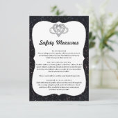 Maßnahmen zur Sicherheit des Herzens von Schwarzen Begleitkarte (Stehend Vorderseite)