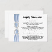 Maßnahmen zur Unendlichkeit von Diamanten mit blau Begleitkarte (Vorne/Hinten)