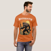 Massquatch Funny Workout Gym Sasquatch Weightlifte T-Shirt (Vorne ganz)