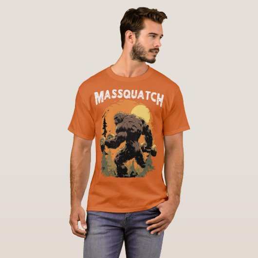 Massquatch Funny Workout Gym Sasquatch Weightlifte T-Shirt (Vorne ganz)