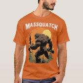 Massquatch Funny Workout Gym Sasquatch Weightlifte T-Shirt (Vorderseite)
