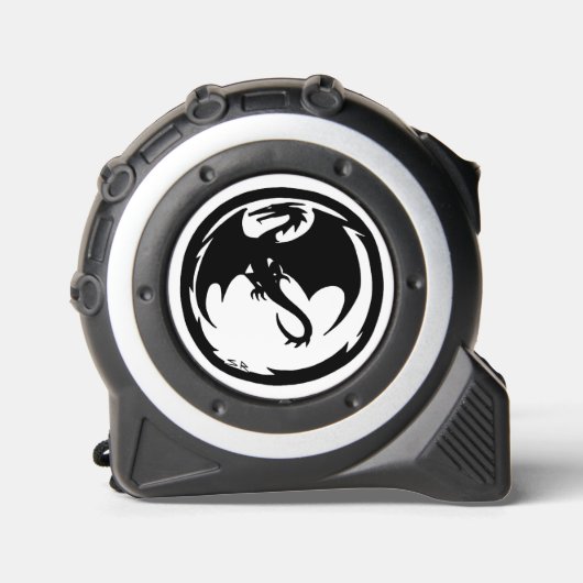 Maßstab für das schwarze Drachenband Maßband (Vorderseite)