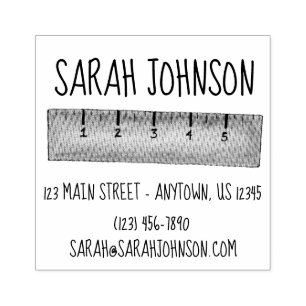 Maßstab für den Tanzschullehrer Gummistempel