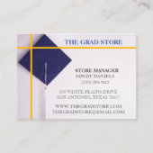 Maßstab für Navy & Yellow-Farbabstufungen im Einze Visitenkarte (Vorderseite)