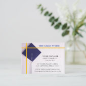 Maßstab für Navy & Yellow-Farbabstufungen im Einze Visitenkarte (Stehend Vorderseite)