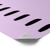 Maßstab für weibliches Wachstum | Mein Wachstum Poster (Ecke)