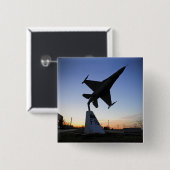 Maßstabsmodell eines F-16 C-Kampffalken Button (Vorne & Hinten)