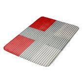 Mast aus industriellem Metall - texturiert & moder Badematte (Schrägansicht)