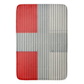 Mast aus industriellem Metall - texturiert & moder Badematte (Vorderseite Vertikal)