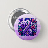 Mast Cell Activation Syndrome MCAS Warrior Button (Vorne & Hinten)