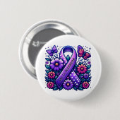 Mast Cell Activation Syndrome MCAS Warrior Button (Vorne & Hinten)