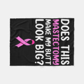 Mastectomy Survivor Erholung Apparel Fleecedecke (Vorderseite (Horizontal))