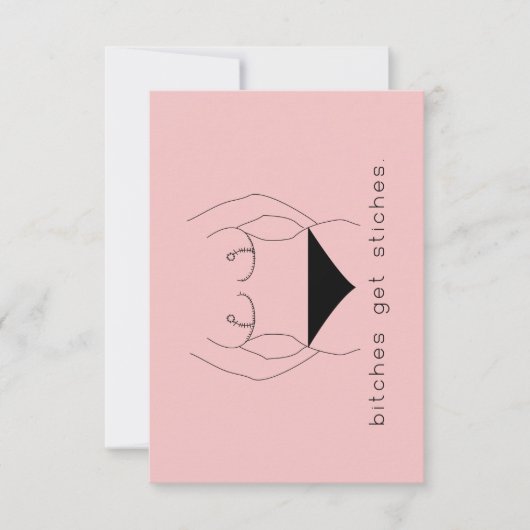 Mastektomie-Karte Einladung (Vorderseite)