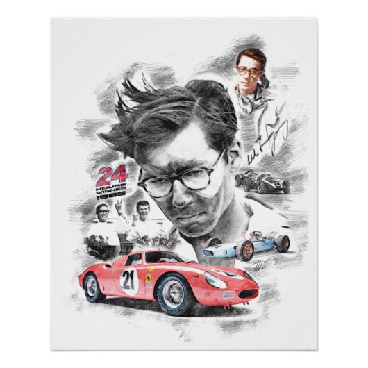 Masten Gregory Poster (Vorderseite)