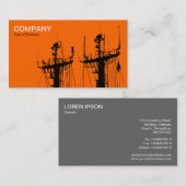 Masten - Orange Visitenkarte (Vorne/Hinten)