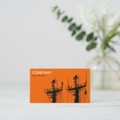 Masten - Orange Visitenkarte (Stehend Vorderseite)