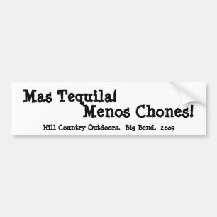 MasTequila Menos Chones Autoaufkleber