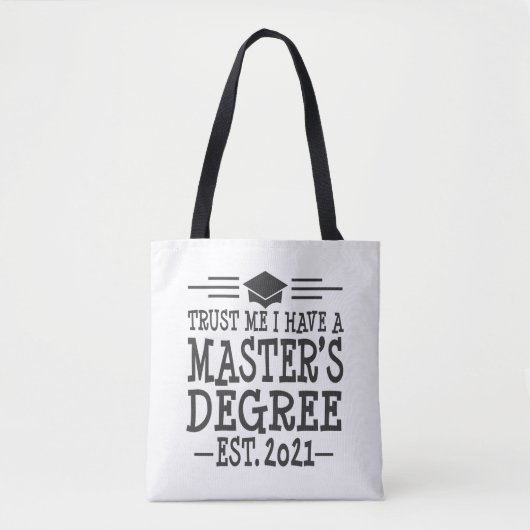 Master-Abschluss 2021 Abschluss Geschenk MSW MBA M Tasche (Vorderseite)