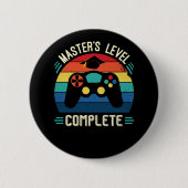 Master-Abschluss, Abschluss GIft, Master  Button (Vorderseite)