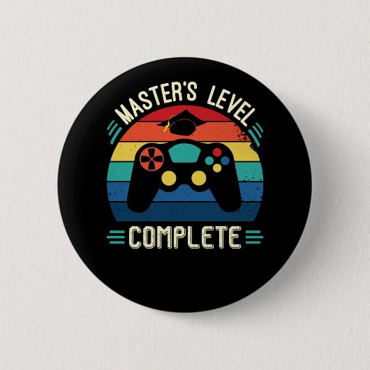 Master-Abschluss, Abschluss GIft, Master  Button (Vorderseite)