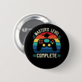 Master-Abschluss, Abschluss GIft, Master  Button (Vorne & Hinten)