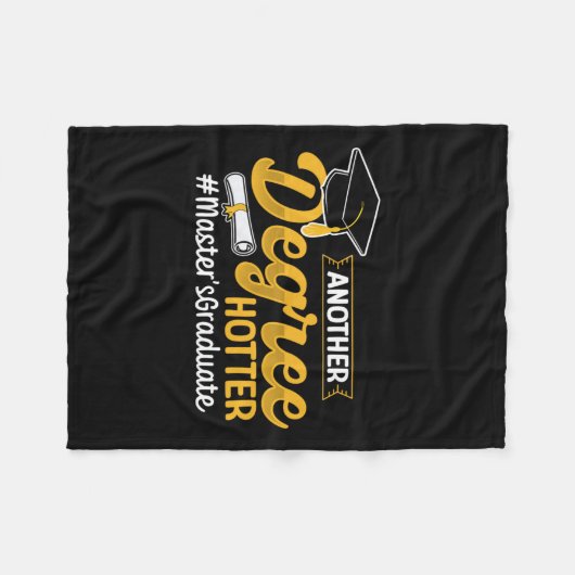 Master-Abschluss-Abschluss-MBA Fleecedecke (Vorderseite (Horizontal))
