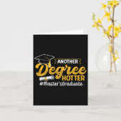 Master-Abschluss-Abschluss-MBA Karte (Gelbe Blume)