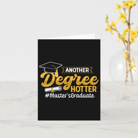 Master-Abschluss-Abschluss-MBA Karte (Gelbe Blume)