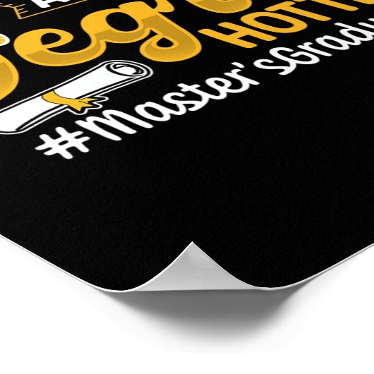 Master-Abschluss-Abschluss-MBA Poster (Ecke)