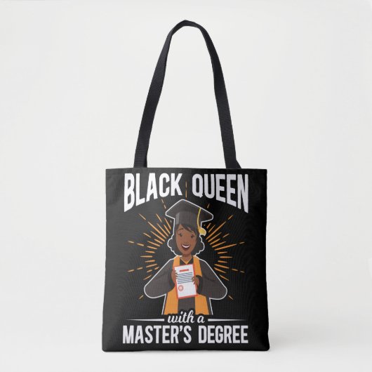 Master-Abschluss in Black Queen Abschluss Tasche (Vorderseite)