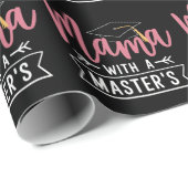 Master-Abschluss Mama MBA Master-Abschluss Abschlu Geschenkpapier (Rolleneckpunkt)