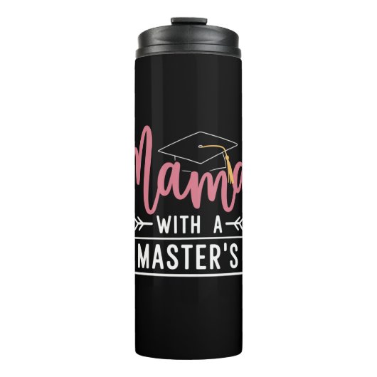 Master-Abschluss Mama MBA Master-Abschluss Abschlu Thermosbecher (Vorderseite)
