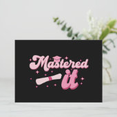 Master-Abschluss-MBA-Abschluss Ankündigung (Stehend Vorderseite)