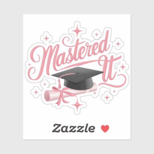 Master-Abschluss-MBA-Abschluss Aufkleber (Blatt)