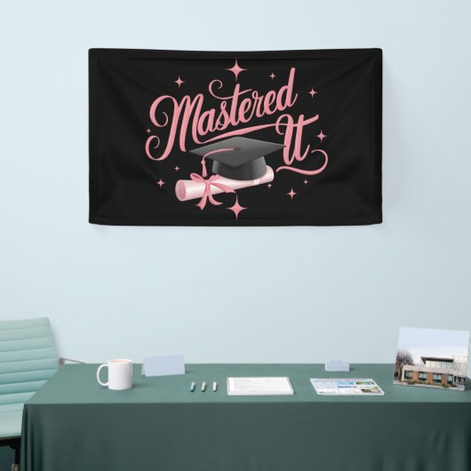 Master-Abschluss-MBA-Abschluss Banner (Messeveranstaltung)