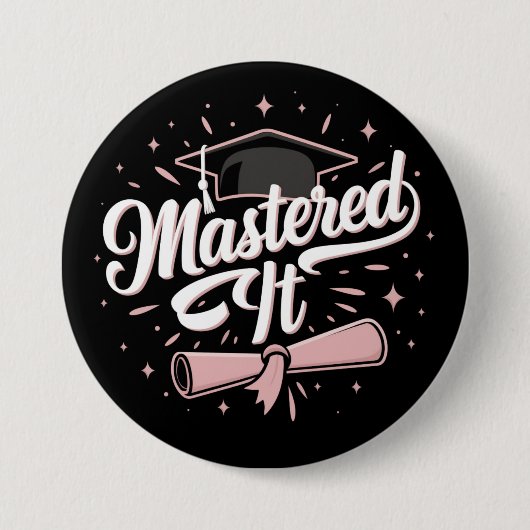 Master-Abschluss-MBA-Abschluss Button (Vorderseite)