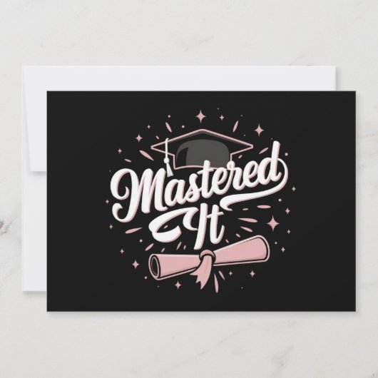 Master-Abschluss-MBA-Abschluss Einladung (Vorderseite)