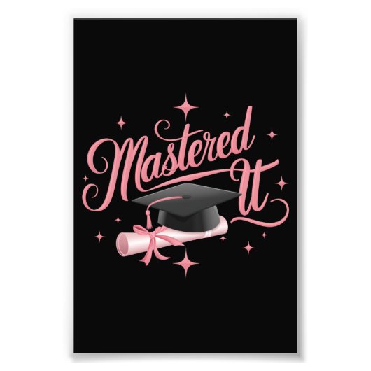 Master-Abschluss-MBA-Abschluss Fotodruck (Vorne)